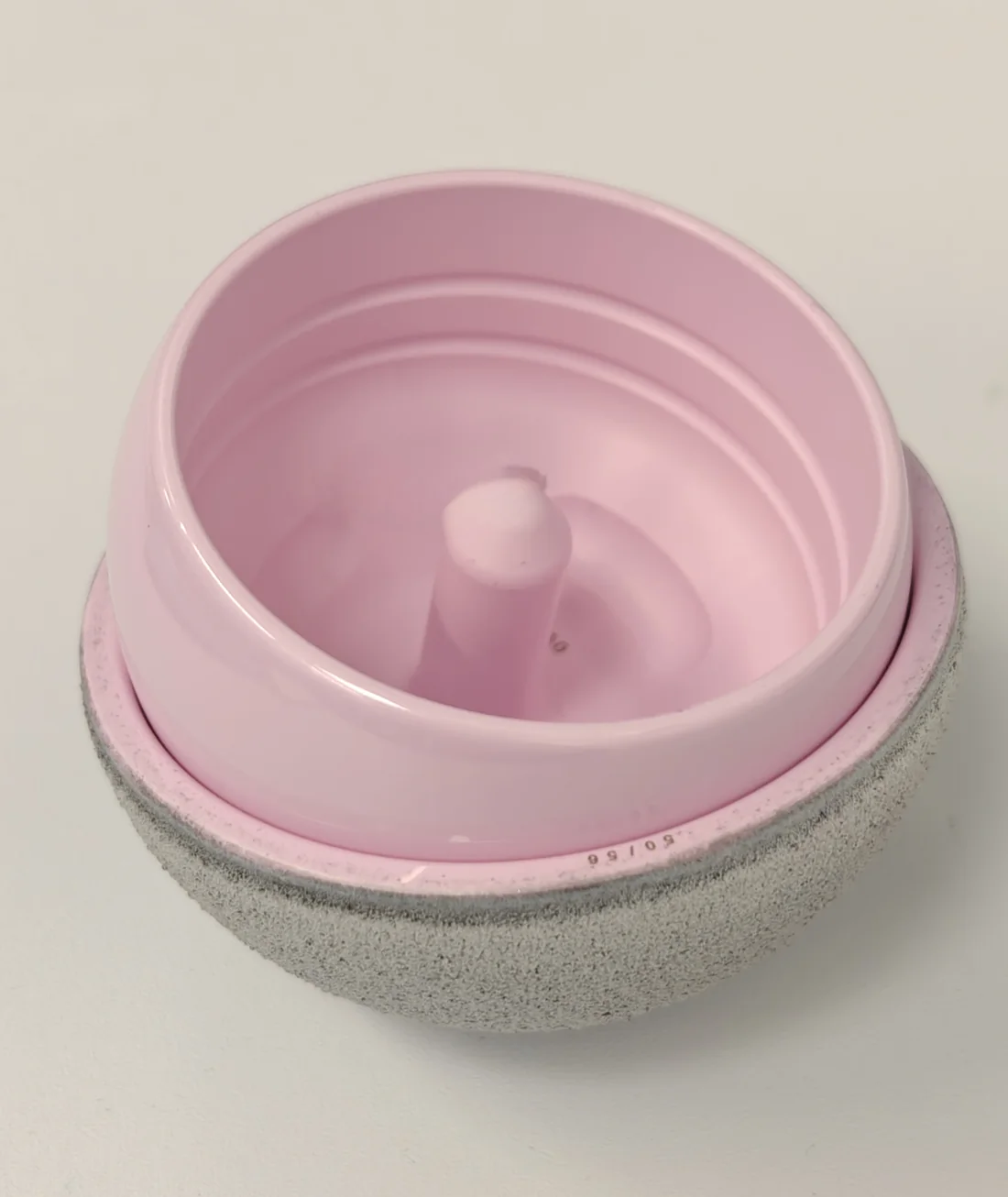 Close-up of a ReCerf ceramic-on-ceramic hip resurfacing bearing surface, the large-diameter bearing that resists dislocation without releasing metal ions, Mr Shakir Hussain, Birmingham